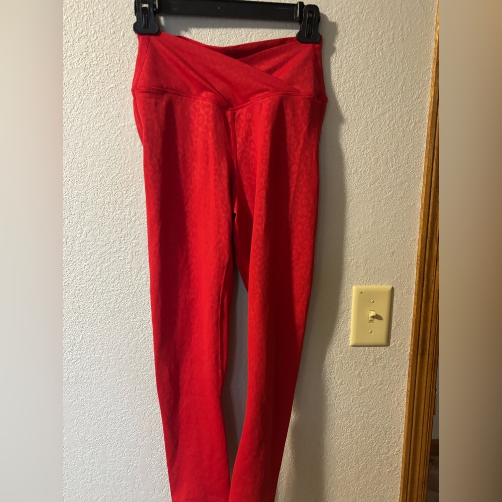 ZYIA Red Leopard Leggings